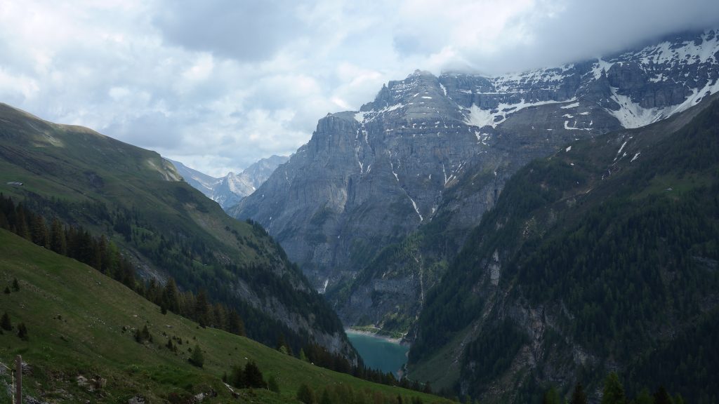 View across Gigerwaldsee from our high point