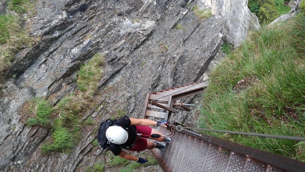 Curling upwards - Klettersteig Pinut