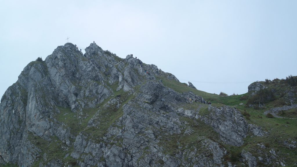 Queueing for the easy ferrata…