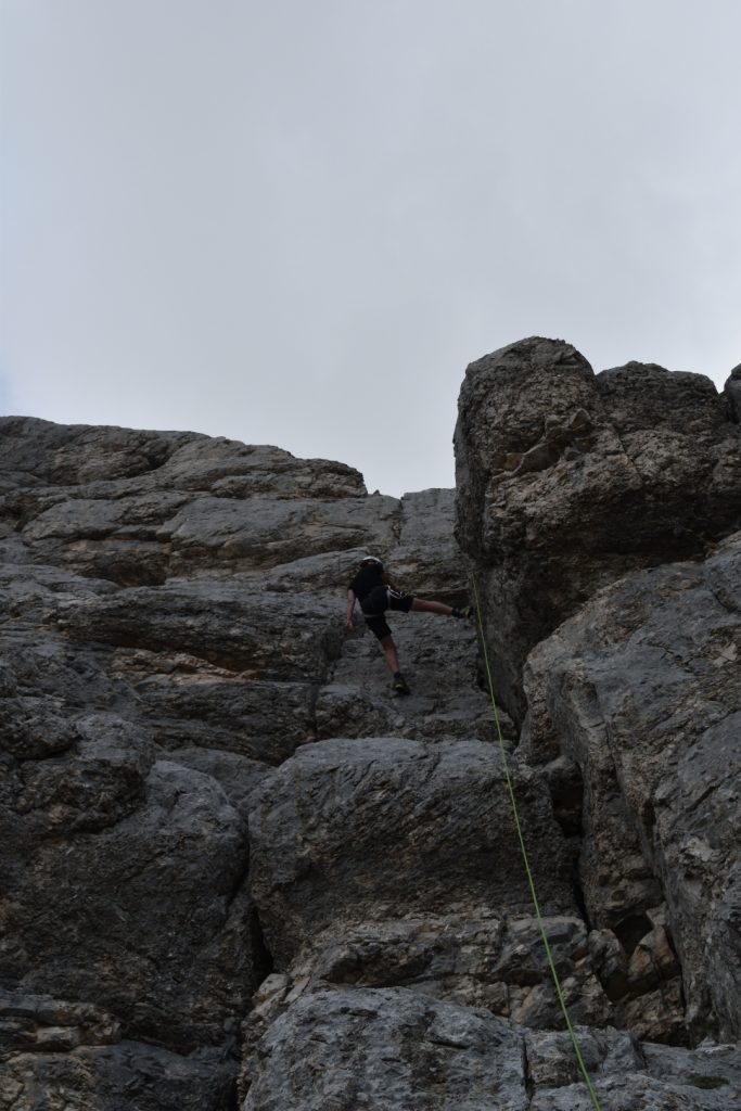 Barbara on 2nd last abseil