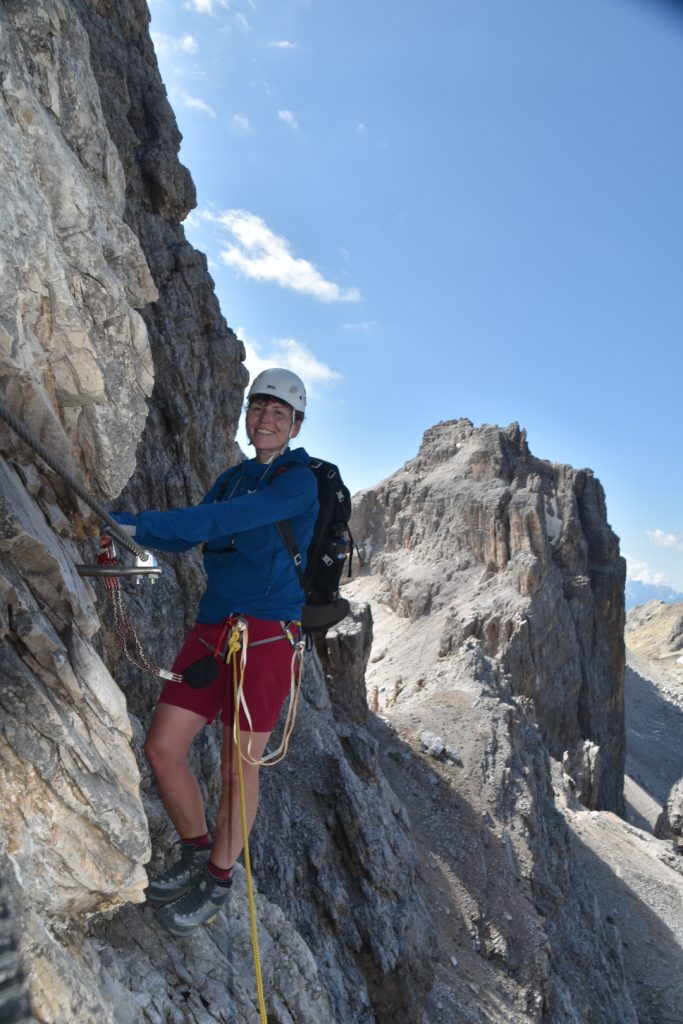 Barbara on the super hard first section