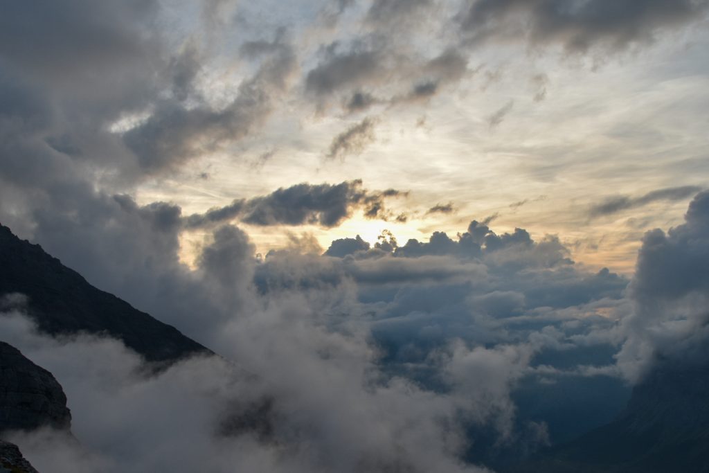 Sunset from Fründenhütte