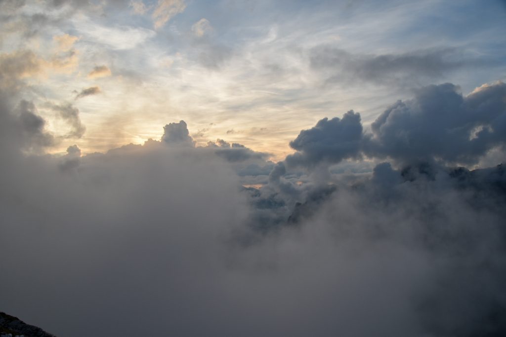 Sunset from Fründenhütte