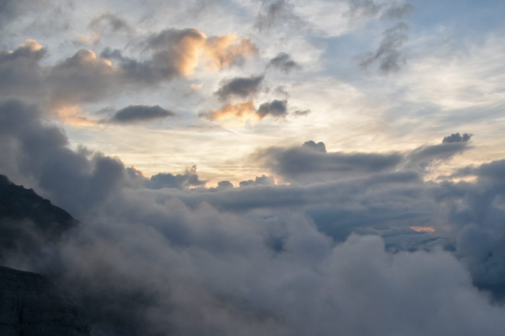 Sunset from Fründenhütte