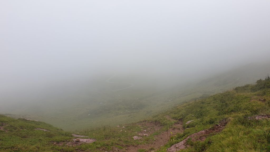 The view below - plans change when weather change