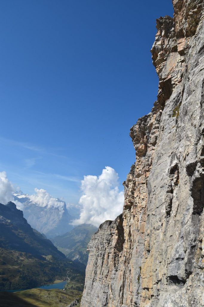 The steep vertical section