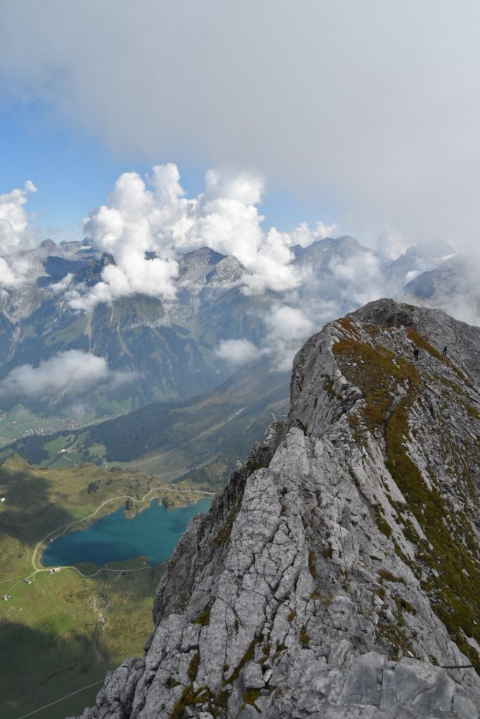 The exposed ridge on the eastern flank