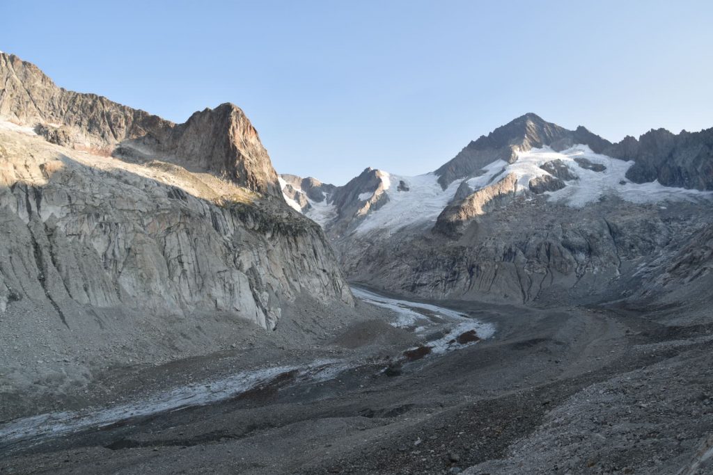 The start of the Oberaletsch Glacier