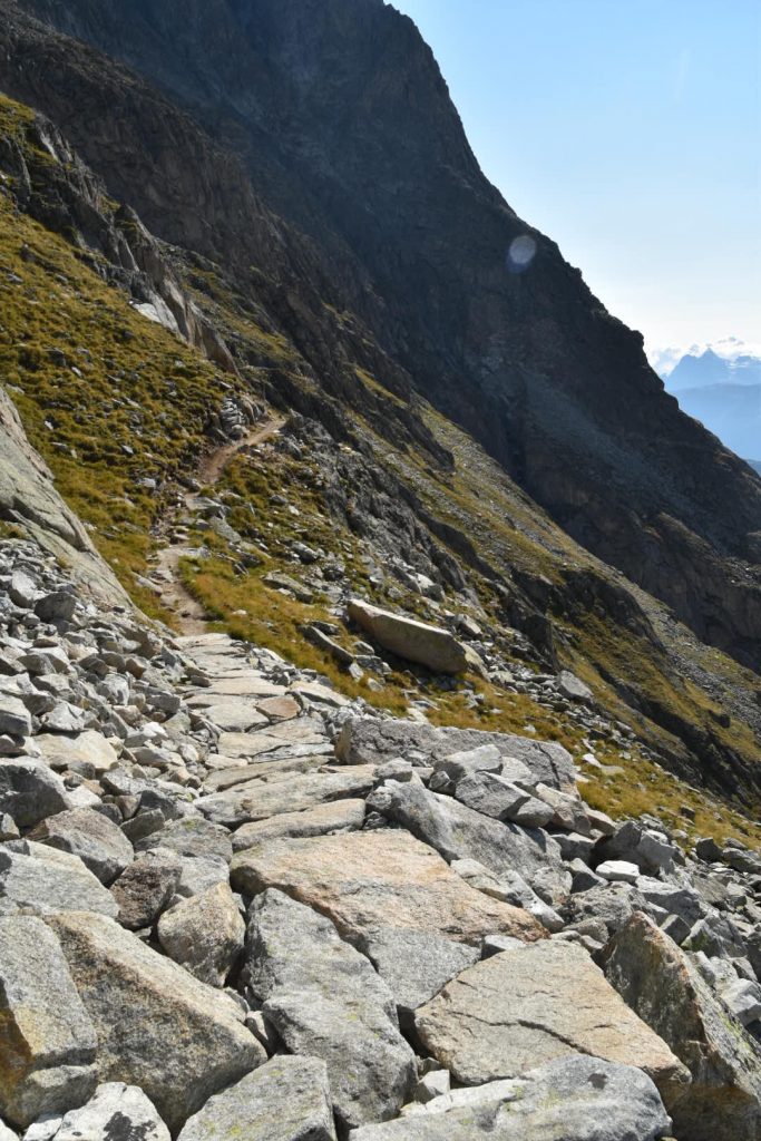 The beautifully paved path