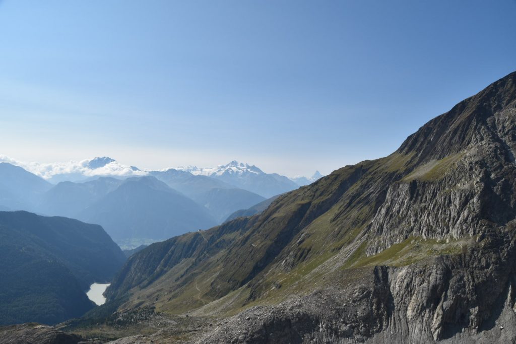 Lunch - with a view towards the Matterhorn and Monte Rosa