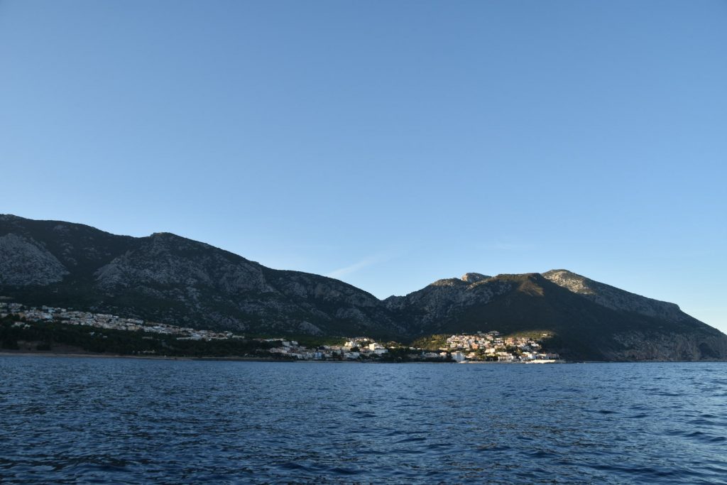 Approaching Cala Gonone