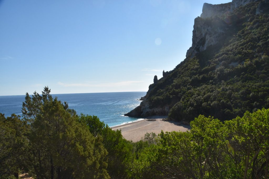 Cala Sisine seen from the uphill path...