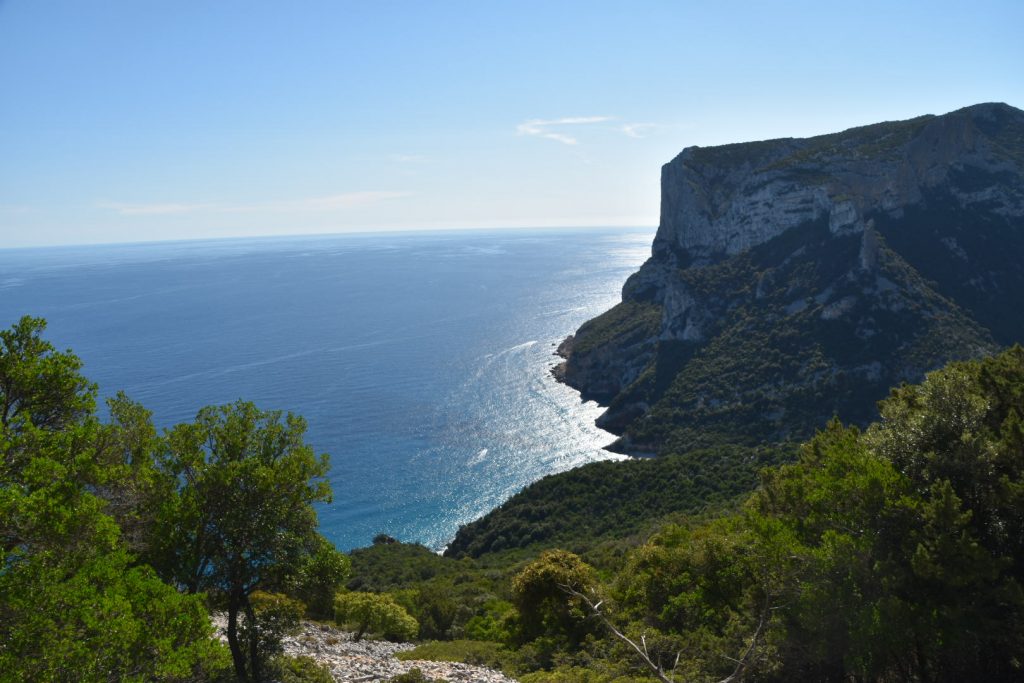 View back towards Cala Sisine from near our highpoint
