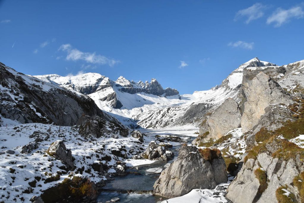 Water gushing downriver
