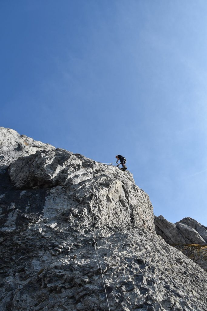 The last steep section