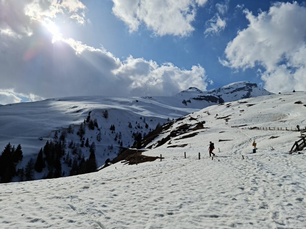 At the start of our descent