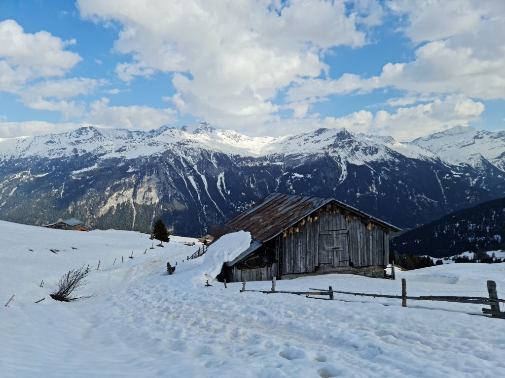 Snow melting and getting soft underfoot