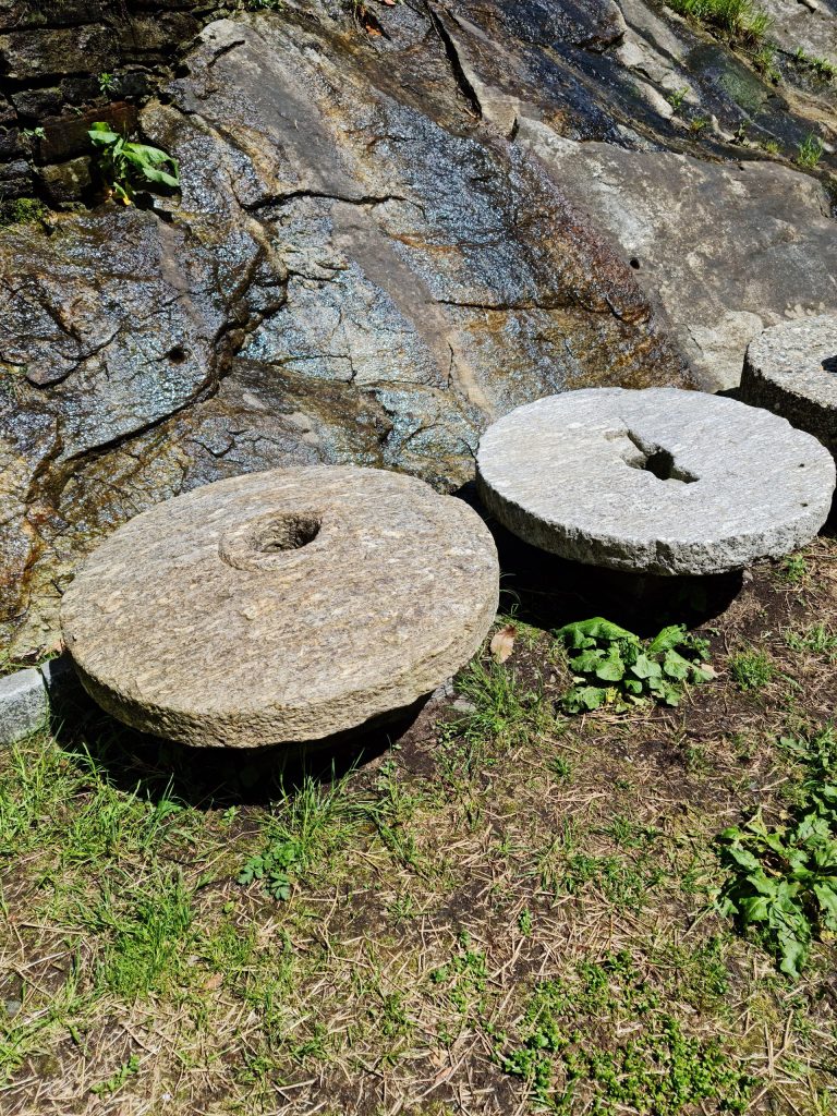 These old millstones served as our lunch table