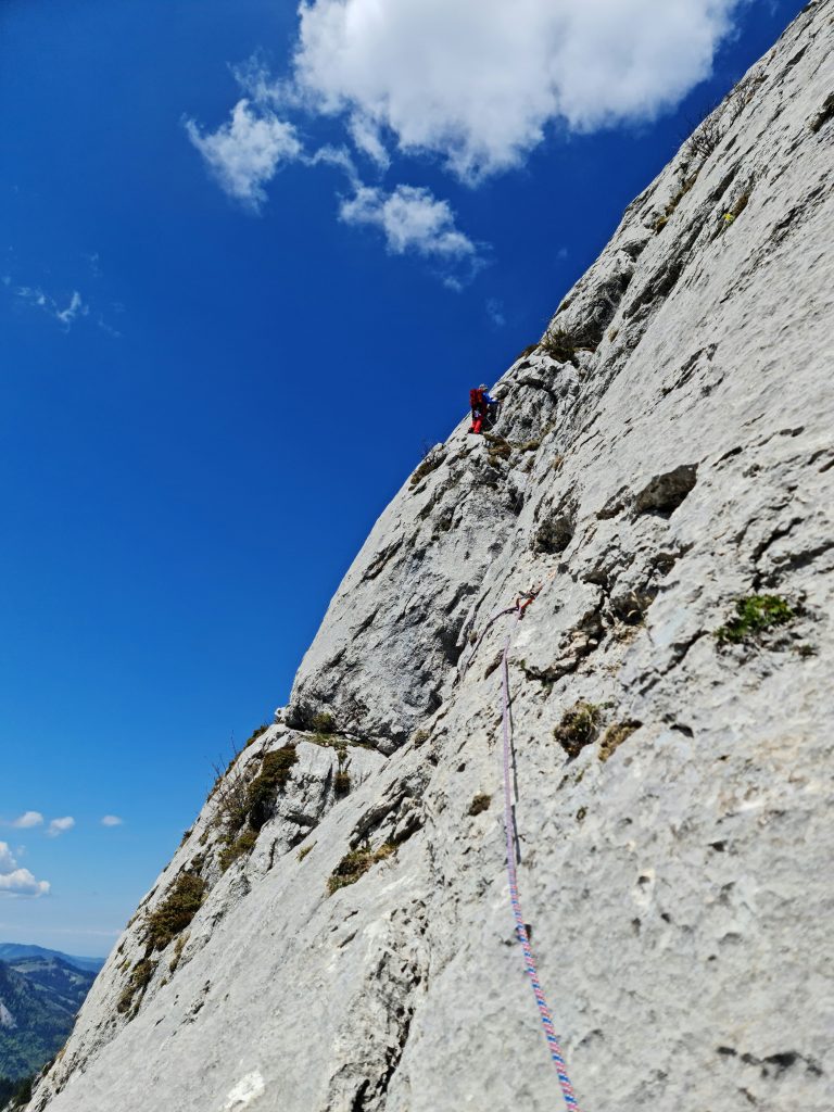Somewhere on pitch 2 or 3 - Chöpfenberg south ridge (S-Grat)
